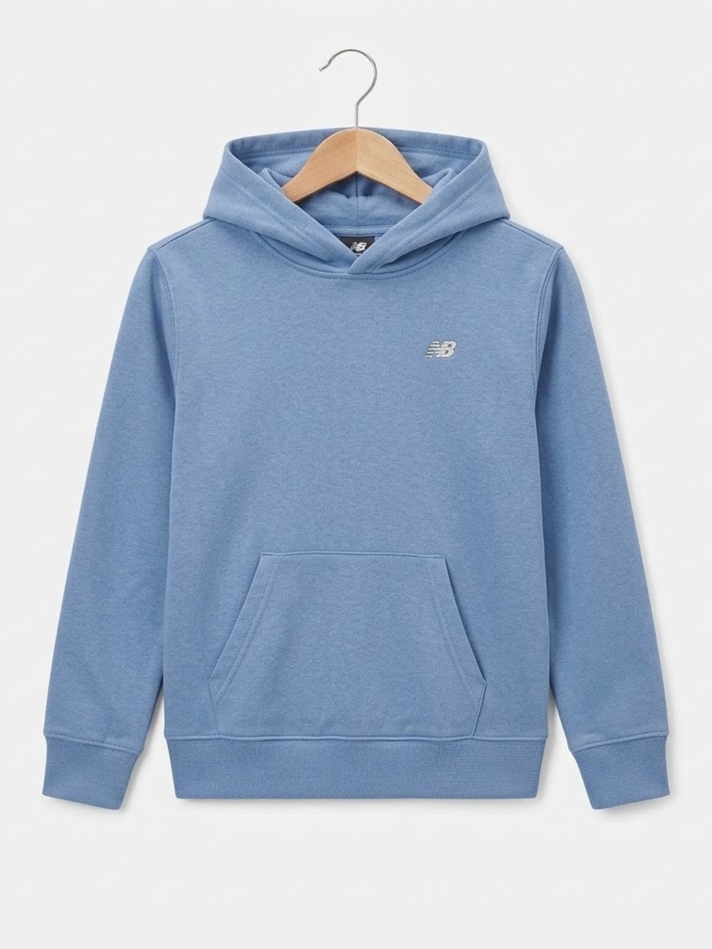 NEW Balance Boy's M 10/12 Light Blue Pullover Hoodie Casual Normcore